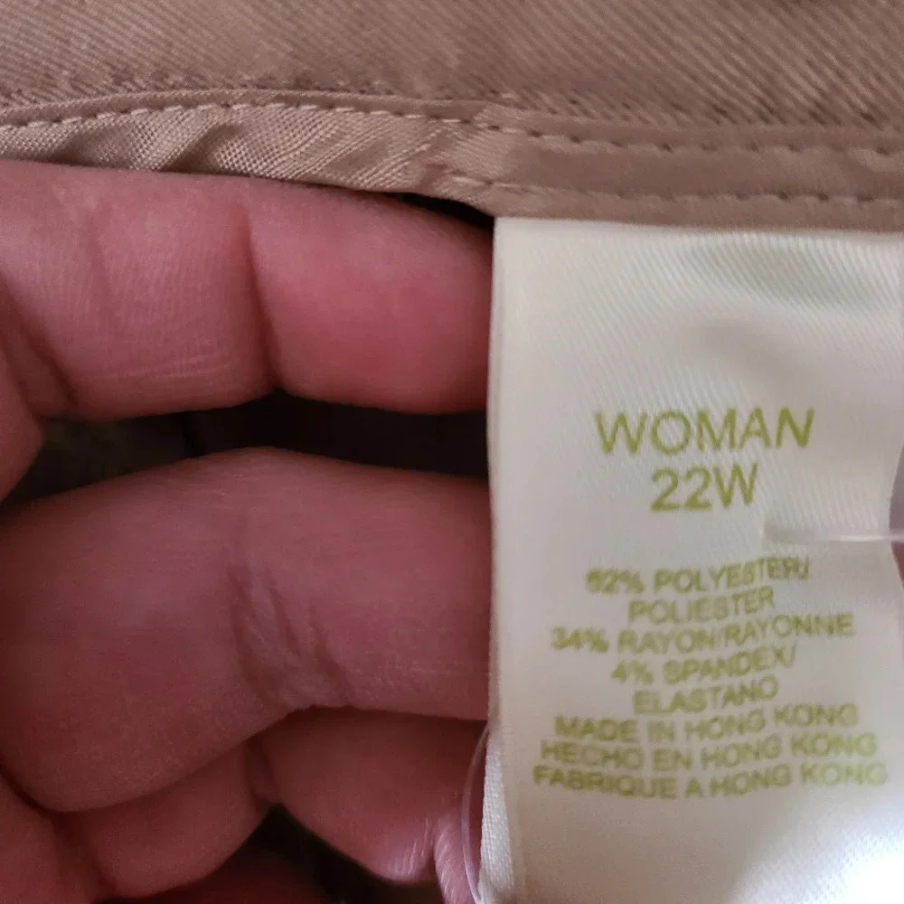 NWT Sigrid Olsen Wide Leg Short Length Business Casual Office Pants Size 22W - Picture 6 of 12